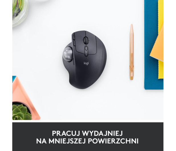 Logitech MX Ergo Trackball grafitowa - 388627 - zdjęcie 12